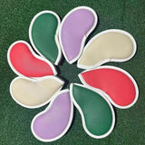 Maxbell 8Pcs Golf Iron Head Covers Waterproof Adults Fit Most Clubs Golf Club Covers