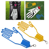 Maxbell Golf Gloves Stretcher Portable Professional Golfer Gloves Maintenance Hanger Yellow