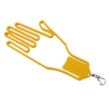 Maxbell Golf Gloves Stretcher Portable Professional Golfer Gloves Maintenance Hanger Yellow