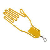Maxbell Golf Gloves Stretcher Portable Professional Golfer Gloves Maintenance Hanger Yellow
