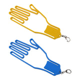 Maxbell Golf Gloves Stretcher Portable Professional Golfer Gloves Maintenance Hanger Yellow