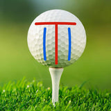 Maxbell Golf Ball Line Liner Marker Multipurpose Marker Stencil for Outdoor Training Yellow