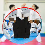 Maxbell Karate Chest Guard Vest Adjustable Protective Gear for Sparring Training