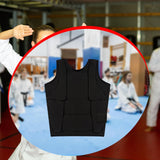 Maxbell Karate Chest Guard Vest Adjustable Protective Gear for Sparring Training