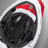 Maxbell Full Face Bike Helmet Adjustable Head Protective Bicycle Helmet White Red