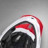 Maxbell Full Face Bike Helmet Adjustable Head Protective Bicycle Helmet White Red
