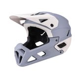 Maxbell Full Face Bike Helmet Adjustable Head Protective Bicycle Helmet Gray Apricot