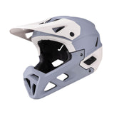 Maxbell Full Face Bike Helmet Adjustable Head Protective Bicycle Helmet Gray Apricot