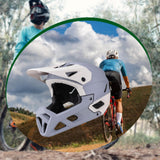Maxbell Full Face Bike Helmet Adjustable Head Protective Bicycle Helmet Gray Apricot