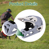 Maxbell Full Face Bike Helmet Adjustable Head Protective Bicycle Helmet Gray Apricot
