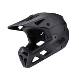 Maxbell Full Face Bike Helmet Adjustable Head Protective Bicycle Helmet Black