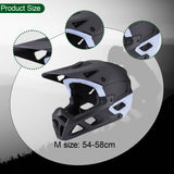 Maxbell Full Face Bike Helmet Adjustable Head Protective Bicycle Helmet Black Blue