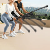 Maxbell Battle Ropes for Adults Heavy Ropes for Sports Strength Training Working Out Black