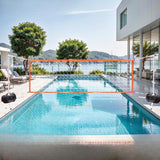 Maxbell Pool Volleyball Net Mesh Net Training Net for Park Lawn Outdoor Activities Orange