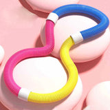 Maxbell Folding Fitness Hula Hoop Spring Design Adjustable for Women Men Pilate Yoga for 30kg to 45kg