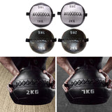 Maxbell Soft Medicine Ball PU Leather for Core Strength Cross Training Weightlifting Silver 1 KG