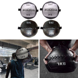 Maxbell Soft Medicine Ball PU Leather for Core Strength Cross Training Weightlifting Silver 1 KG
