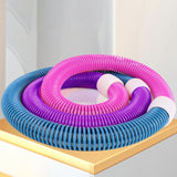 Maxbell Weighted Fitness Hoop PVC Foldable Abdomen Fitness Circles for Men Women Gym Pink Purple Blue