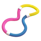 Maxbell Weighted Fitness Hoop PVC Foldable Abdomen Fitness Circles for Men Women Gym Pink Yellow Blue