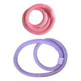 Maxbell Folding Fitness Hoop Accessory Portable Weighted for Traveling Pilate Pink