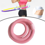 Maxbell Folding Fitness Hoop Accessory Portable Weighted for Traveling Pilate Pink