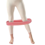 Maxbell Folding Fitness Hoop Accessory Portable Weighted for Traveling Pilate Pink