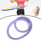 Maxbell Folding Fitness Hoop Accessory Portable Weighted for Traveling Pilate Purple