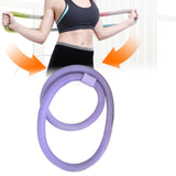 Maxbell Folding Fitness Hoop Accessory Portable Weighted for Traveling Pilate Purple