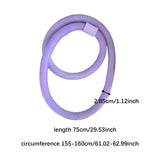 Maxbell Folding Fitness Hoop Accessory Portable Weighted for Traveling Pilate Purple