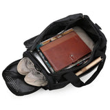 Maxbell Travel Duffle Gym Bag Oxford Cloth Sports Fitness Bag for Weekend Beach Black