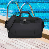 Maxbell Travel Duffle Gym Bag Oxford Cloth Sports Fitness Bag for Weekend Beach Black