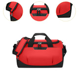 Maxbell Travel Duffle Gym Bag Oxford Cloth Sports Fitness Bag for Weekend Beach Red