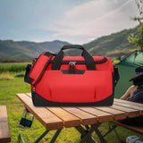 Maxbell Travel Duffle Gym Bag Oxford Cloth Sports Fitness Bag for Weekend Beach Red