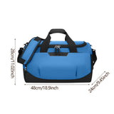Maxbell Travel Duffle Gym Bag Oxford Cloth Sports Fitness Bag for Weekend Beach Sky Blue