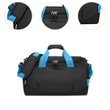 Maxbell Travel Duffle Gym Bag Oxford Cloth Sports Fitness Bag for Weekend Beach Black and Blue