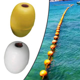Maxbell Kayak Anchor Float Buoy Olive Shaped Portable Rope Ball for Marine Pool Dock Yellow