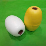 Maxbell Kayak Anchor Float Buoy Olive Shaped Portable Rope Ball for Marine Pool Dock Yellow