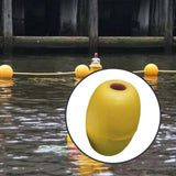 Maxbell Kayak Anchor Float Buoy Olive Shaped Portable Rope Ball for Marine Pool Dock Yellow