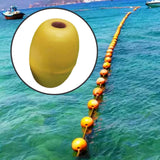 Maxbell Kayak Anchor Float Buoy Olive Shaped Portable Rope Ball for Marine Pool Dock Yellow