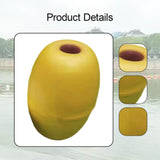 Maxbell Kayak Anchor Float Buoy Olive Shaped Portable Rope Ball for Marine Pool Dock Yellow