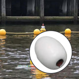 Maxbell Kayak Anchor Float Buoy Olive Shaped Portable Rope Ball for Marine Pool Dock White
