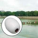 Maxbell Kayak Anchor Float Buoy Olive Shaped Portable Rope Ball for Marine Pool Dock White