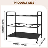 Maxbell Yoga Mat Storage Rack Versatile for Yoga Blocks Foam Roller Resistance Bands