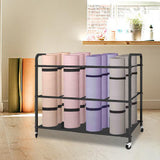 Maxbell Yoga Mat Storage Rack Versatile for Yoga Blocks Foam Roller Resistance Bands