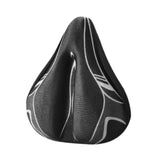 Maxbell Bicycle Saddle Cushion Soft Wide for Road Bicycles Stationary Bikes Exercise Black Gray