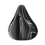 Maxbell Bicycle Saddle Cushion Soft Wide for Road Bicycles Stationary Bikes Exercise Black Gray