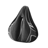 Maxbell Bicycle Saddle Cushion Soft Wide for Road Bicycles Stationary Bikes Exercise Black Gray