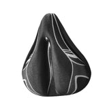 Maxbell Bicycle Saddle Cushion Soft Wide for Road Bicycles Stationary Bikes Exercise Black Gray