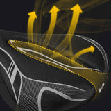 Maxbell Bicycle Saddle Cushion Soft Wide for Road Bicycles Stationary Bikes Exercise Black Gray