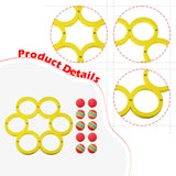 Maxbell Pool Toss Game Lightweight Foam Float Ring for Party Summer Fun Water Sports 10 balls